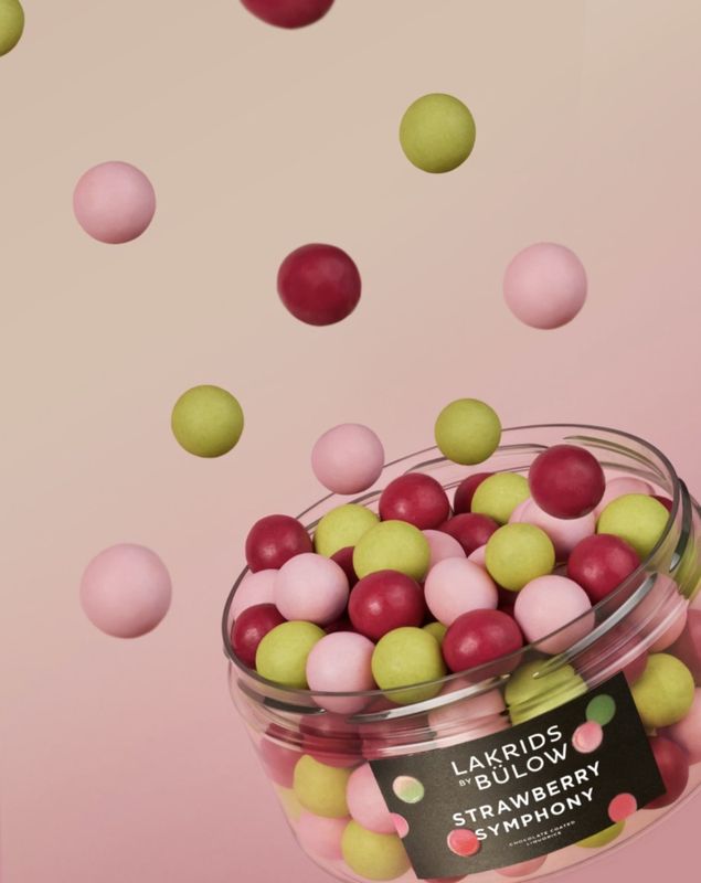 Lakrids by Bülow, large 515 g, strawberry symphony