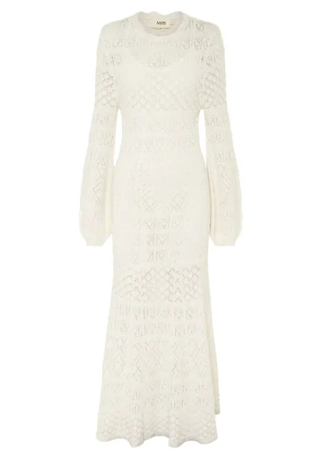 Hovedbilde MOS Bruna Pointelle Long Sleeve, hvit