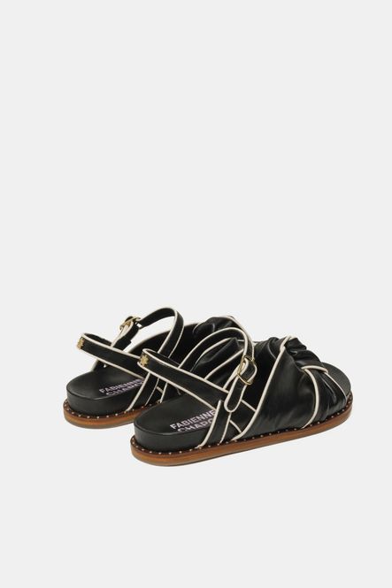Hovedbilde Fabienne Sasa sandal, hvit og sort