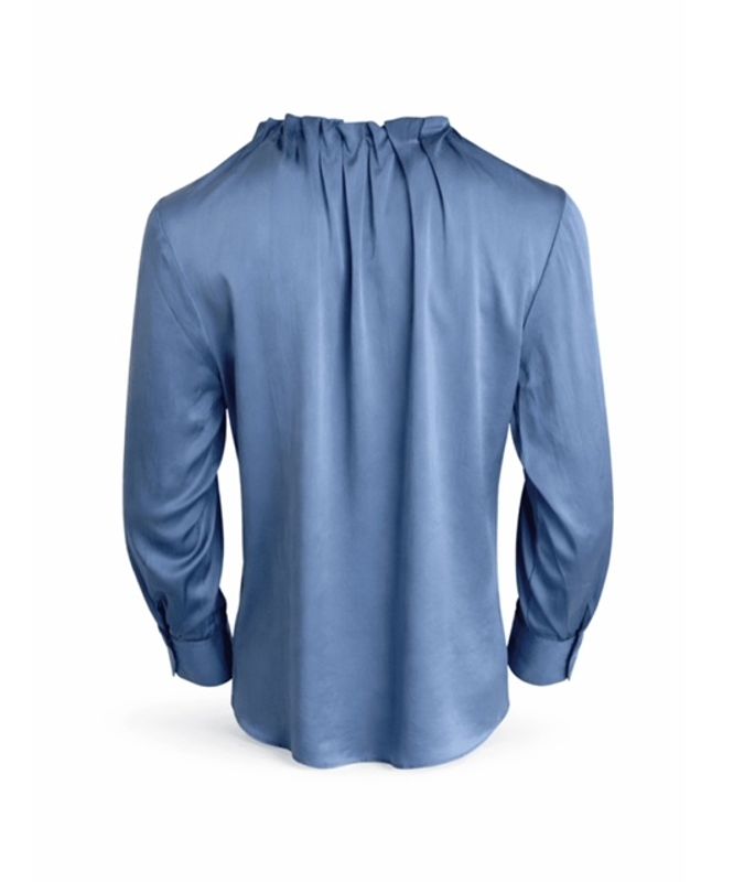 Amuse Ada silkebluse, blå