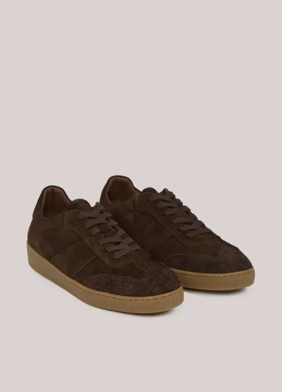 Summum suede sneakers, mørk brun