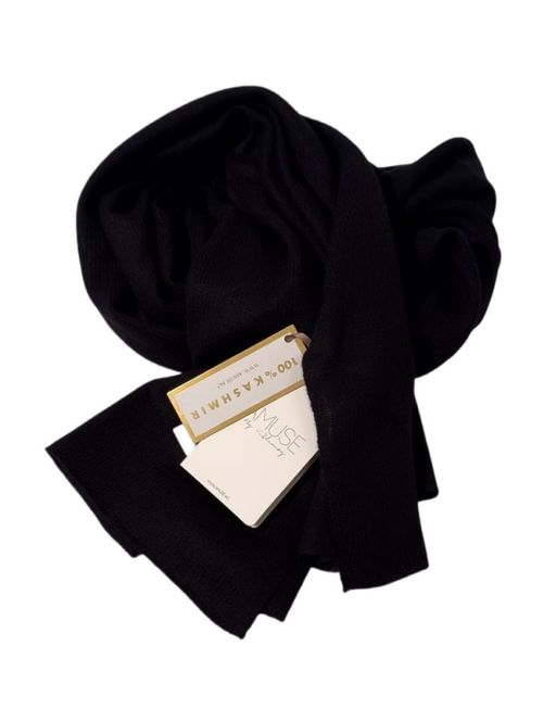 Hovedbilde Amuse Knitted Scarf Sia black, choko, greige