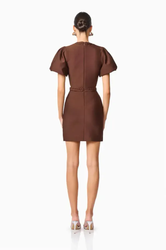 Elliat, Floriana, mini dress, brun
