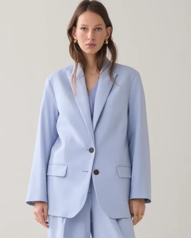 Summum, boy friend blazer, lys blå