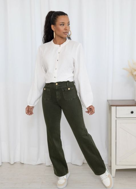 Hovedbilde Miss Bon  - stretch jeans, grønn