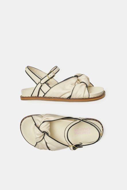 Hovedbilde Fabienne Sasa sandal, hvit og sort