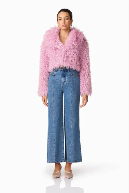 Hovedbilde Elliatt Trisha faux fur cropped jacket, rosa 