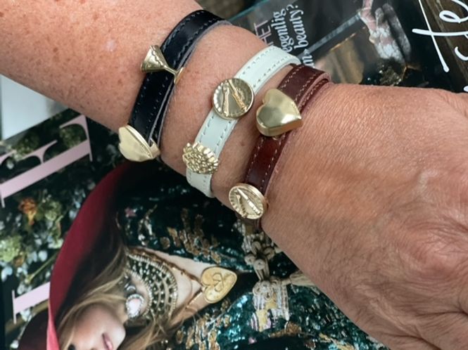 Hovedbilde Fabienne Charm bracelet, Cognac, black og  ...